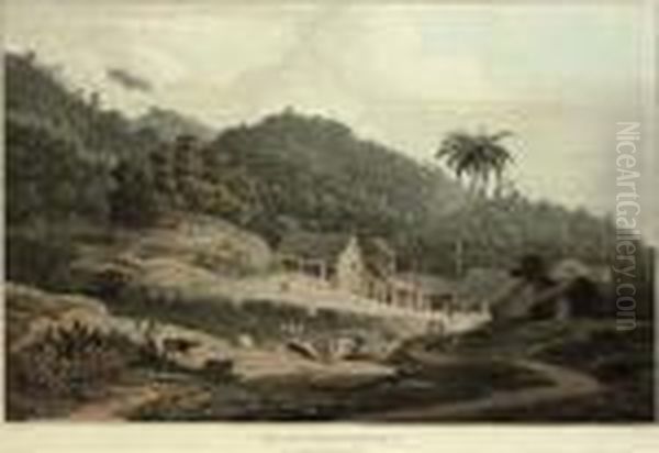 View Of The Chinese Mills, Penang Oil Painting by William Daniell RA