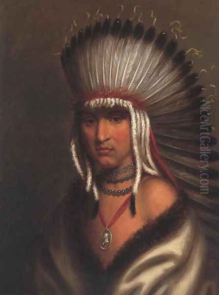 Petalesharro (Generous Chief) Pawnee 1822 Oil Painting by Charles Bird King