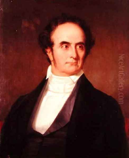 Portrait of Daniel Webster Oil Painting by George Peter Alexander Healy