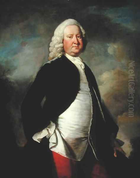 Portrait of Sir Watkin Williams Wynn 3rd Baronet 1692-1749 Oil Painting by Thomas Hudson