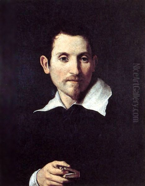 Self Portrait Oil Painting by Domenico Zampieri (Domenichino)