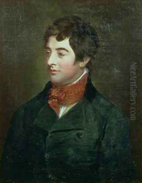 Portrait of Lord Edward Fitzgerald 1763-98 Irish nationalist politician Oil Painting by Hugh Douglas Hamilton