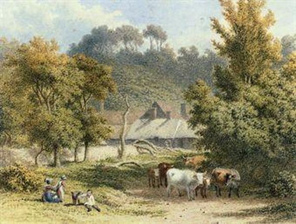 Les Vaux, Jersey Oil Painting by Robert Hills