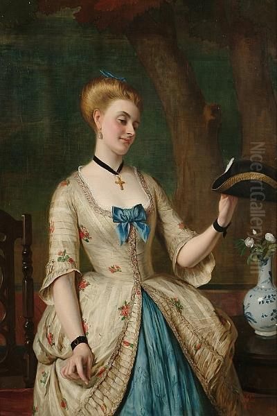 The White Cockade Oil Painting by Charles Sillem Lidderdale