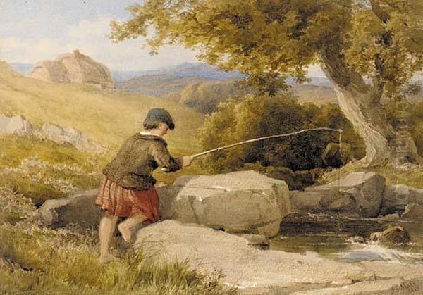 The Young Fisherboy Oil Painting by John Henry Mole