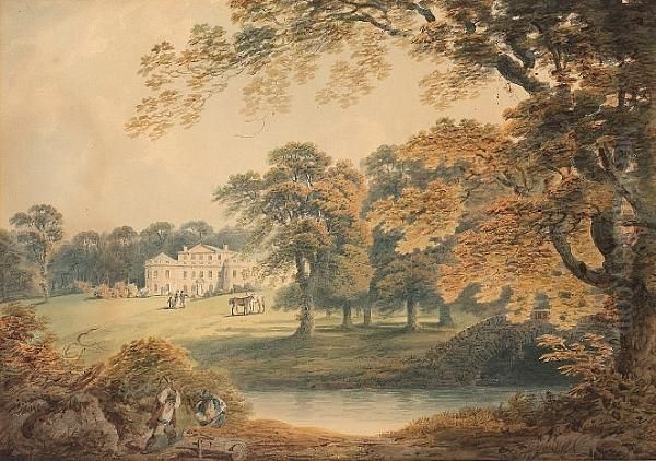 Rudding House, Yorkshire Oil Painting by Nicholson, F.