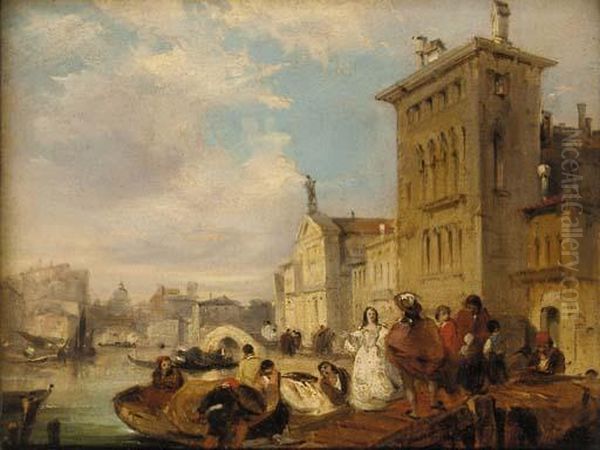 The Grand Canal, Venice Oil Painting by Edward Pritchett