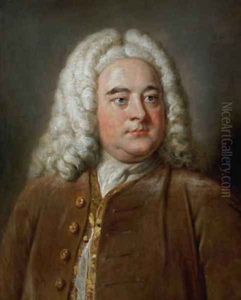 Portrait of George Frederick Handel 1685-1759 Oil Painting by William Hoare