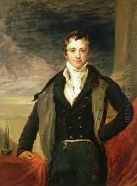 Portrait of Sir Humphry Davy 1778-1829 Oil Painting by John Linnell