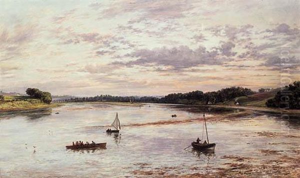 On The River Tweed, Northumberland by Frank Watson Wood