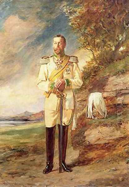 Portrait of George V as Prince of Wales 1865-1936 1908 Oil Painting by John Seymour Lucas