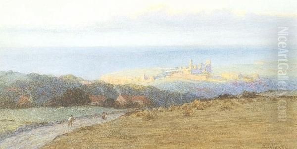 Castle On A Promontory Oil Painting by Helen Mary Elizabeth Allingham