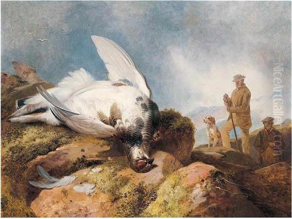 Ptarmigan Shooting Oil Painting by Richard Ansdell