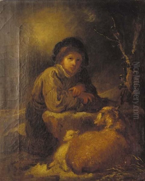 The Shepherd Oil Painting by Thomas Barker of Bath