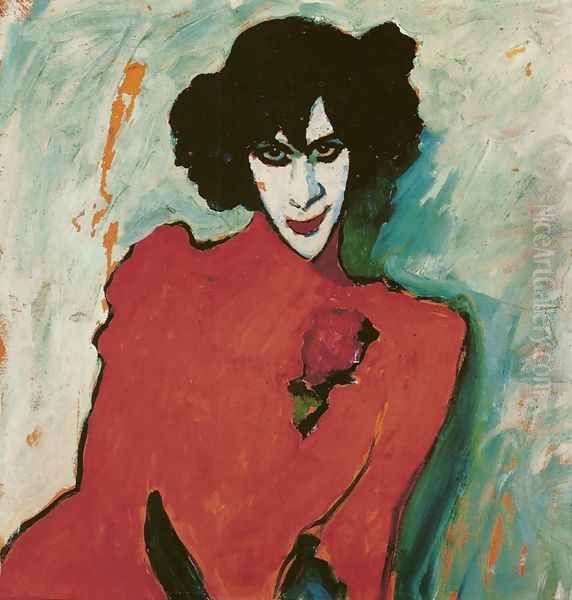 Portrait of the Dancer Alexander Sacharoff Oil Painting by Alexei von Jawlensky