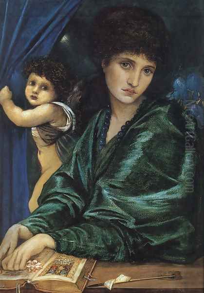 Portrait of Maria Zambaco 1870 Oil Painting by Sir Edward Coley Burne-Jones