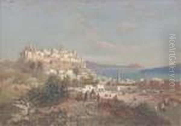 Spanish Fort, Bizerte, Tunisia Oil Painting by Carlo Bossoli