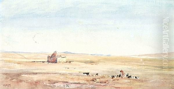 View In North Africa Oil Painting by Hercules Brabazon Brabazon