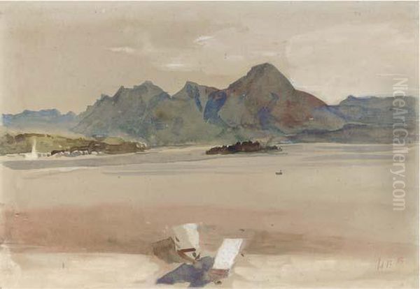 View From Baveno Oil Painting by Hercules Brabazon Brabazon