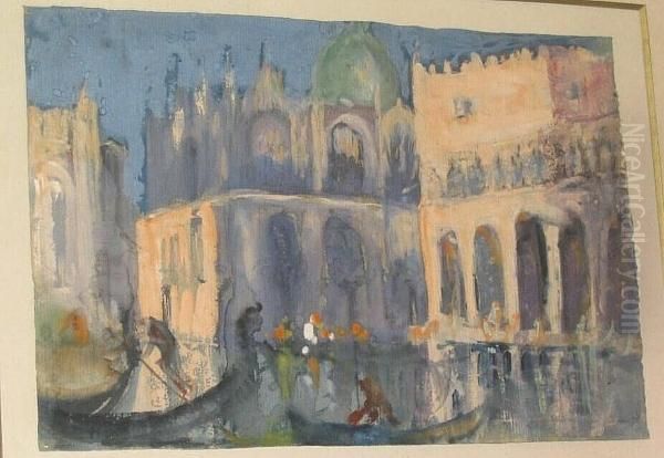 Venice Oil Painting by Hercules Brabazon Brabazon