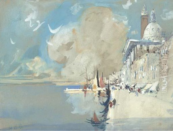 Venice Oil Painting by Hercules Brabazon Brabazon