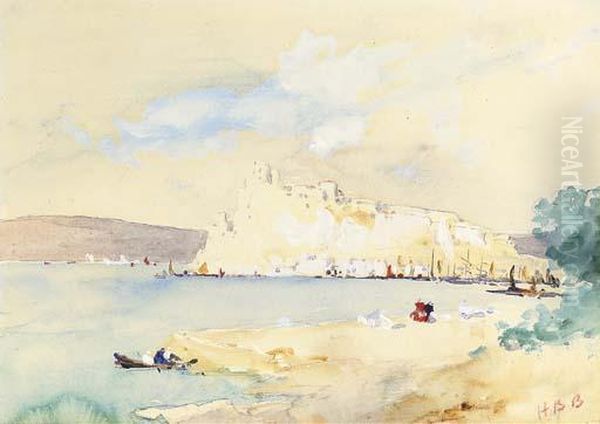 Near Naples Oil Painting by Hercules Brabazon Brabazon