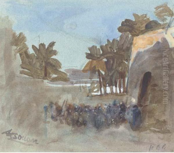 Assouan Oil Painting by Hercules Brabazon Brabazon