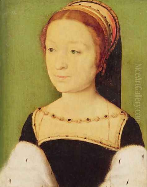 Madeleine de France (1520-37) Queen of Scotland, 1536 Oil Painting by Corneille De Lyon