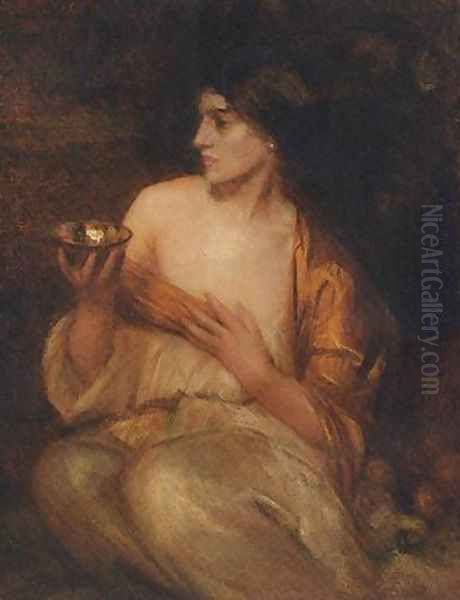 The Gold Bowl Oil Painting by Arthur Hacker