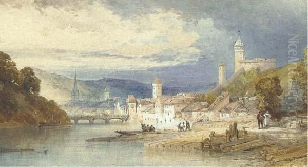 Schaffhausen, Switzerland Oil Painting by William Callow