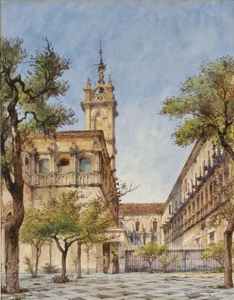 Scorcio Di Barcellona Oil Painting by Gabriele Carelli