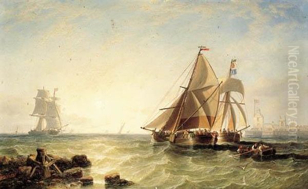 On The Brille Oil Painting by John Wilson Carmichael