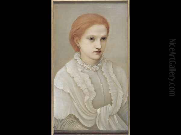 Lady Francis Balfour Oil Painting by Sir Edward Coley Burne-Jones