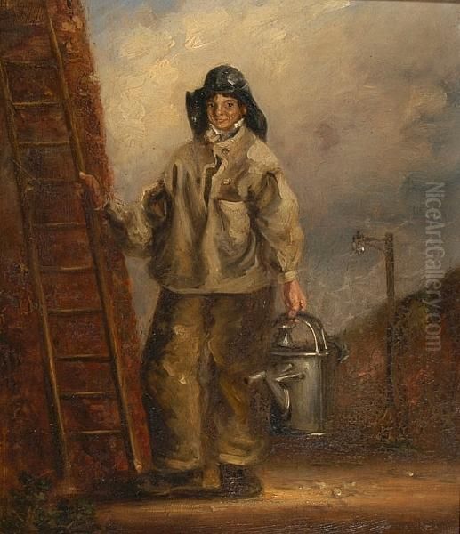 Edmunds - The Last Oil Lamp Lighter, Woodbridge Oil Painting by Thomas Gainsborough