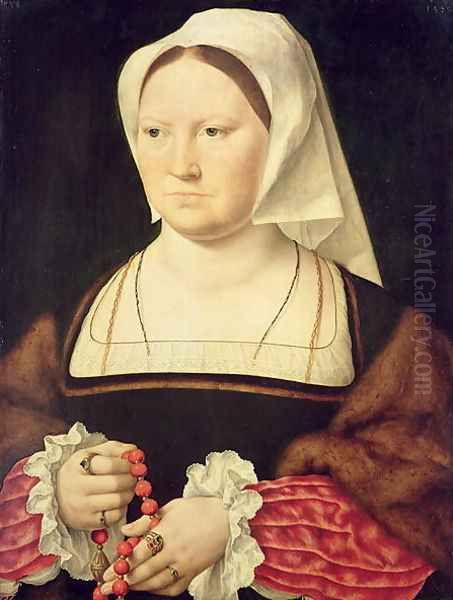 Portrait of a Woman, 1525 Oil Painting by Joos Van Cleve