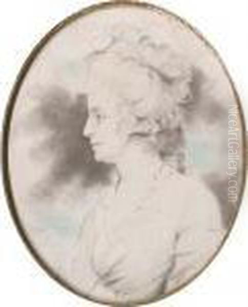 Portrait Of A Lady Oil Painting by John Downman