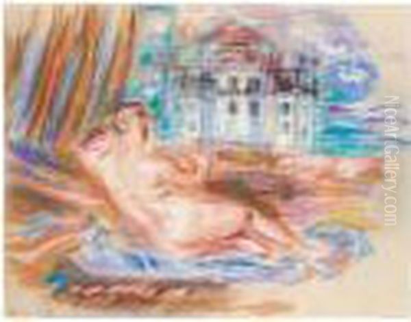 Nu A La Renoir Oil Painting by Raoul Dufy