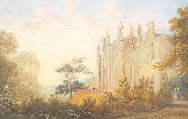 Prestbury Priory Oil Painting by Anthony Vandyke Copley Fielding