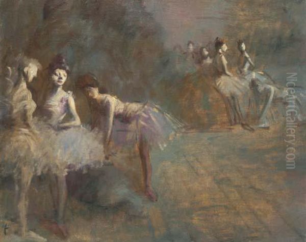 Danseuses Au Repos Oil Painting by Jean-Louis Forain