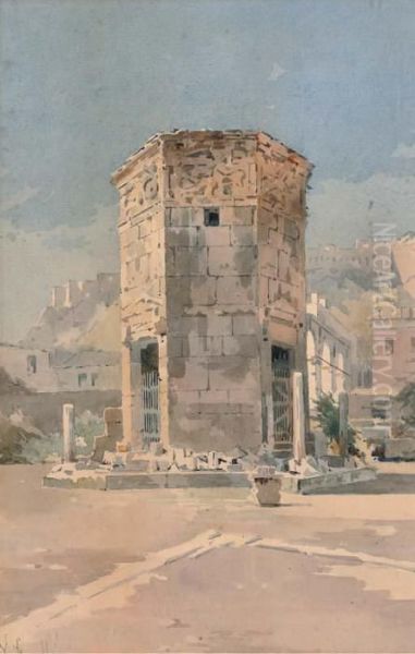 The Temple Of The Winds At Athens by Angelos Giallina