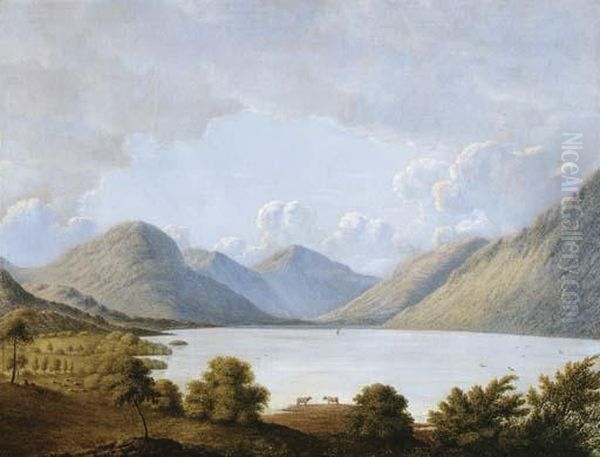 West Water, The Lake District Oil Painting by John Glover