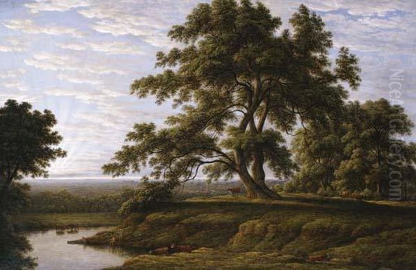 Marchington Woodlands Oil Painting by John Glover