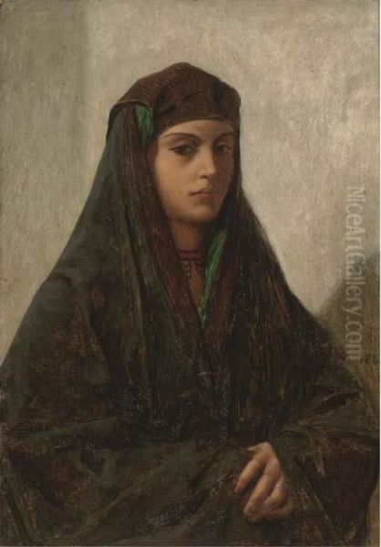 A Woman Of Cairo Oil Painting by Frederick Goodall