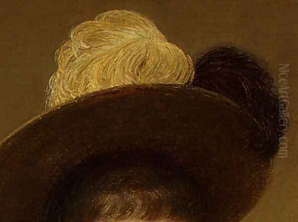 Portrait of Sonia [detail: 4] Oil Painting by Ignace Henri Jean Fantin-Latour