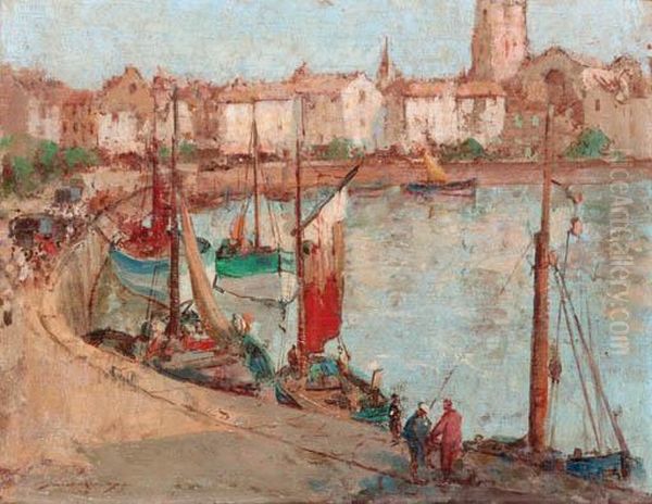 St Tropez Harbour by William Lee Hankey