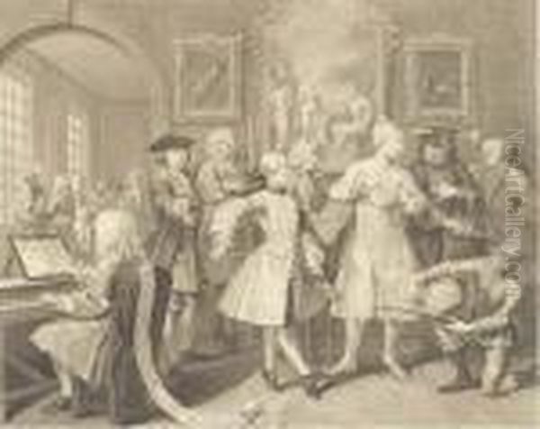 A Rake's Progress Oil Painting by William Hogarth