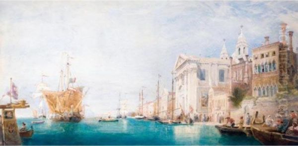 The Church Of Gesuati, Venice Oil Painting by James Holland