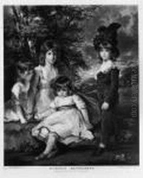 Juvenile Retirement Oil Painting by John Hoppner