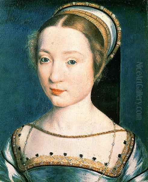 Portrait of Queen Claude (1499-1524) Oil Painting by Corneille De Lyon