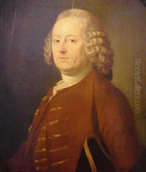 Portrait Of A Gentleman Oil Painting by Thomas Hudson